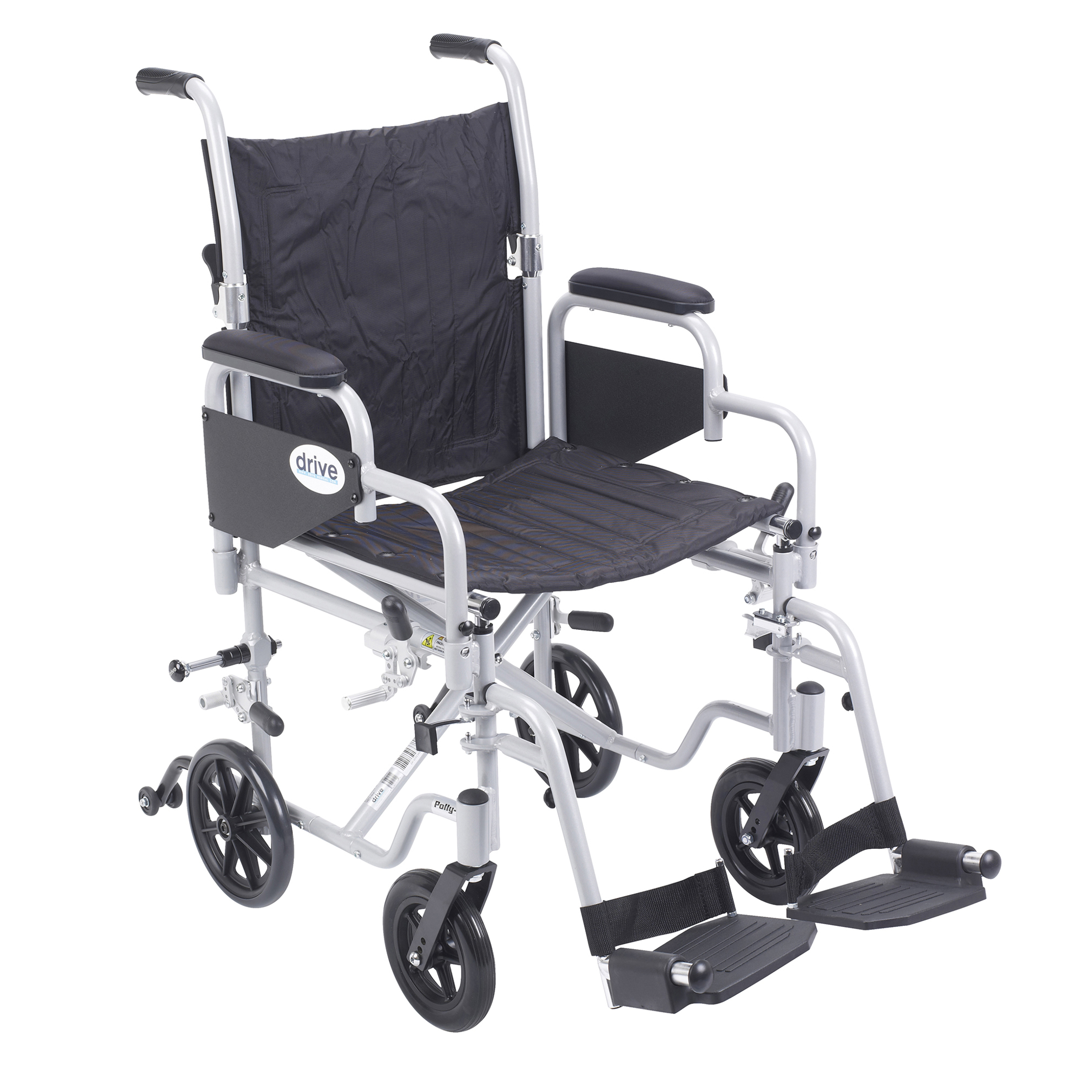 Drive Poly Fly Lightweight Wheelchair Transport Chair Combo Bp Mobility