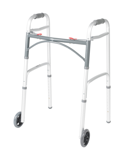 Picture of Drive Deluxe Two Button Folding Walker with 5" Wheels